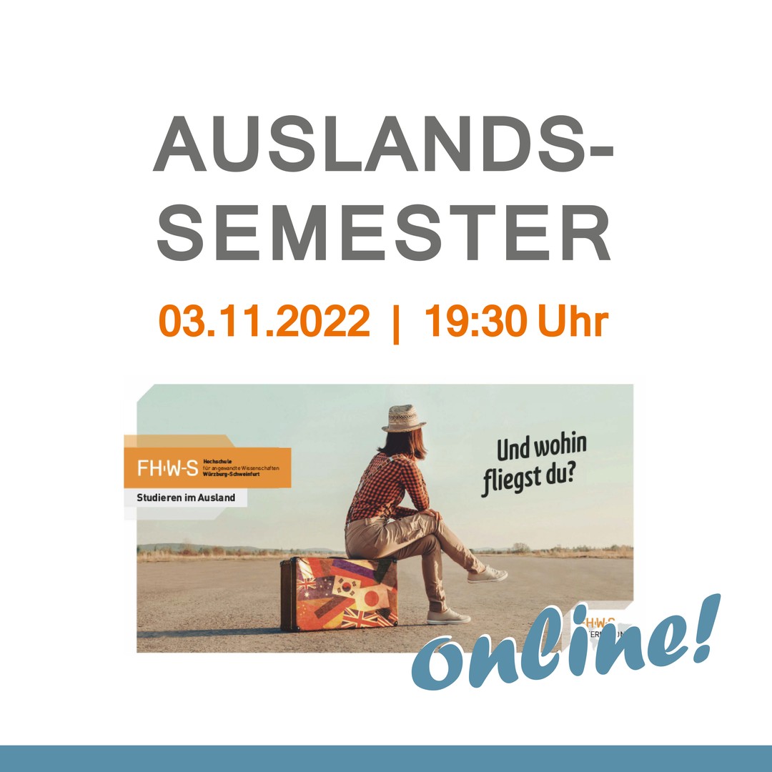Wie hört sich das für euch an: im Winter nach der Vorlesung mal eben zu Fuß oder mit dem Rad an den Strand und dort eine Runde im kühlen Nass geschwommen 💦⛱️☀️
Ist unmöglich? Mit einem Auslandssemester in Taiwan wäre das schon möglich. Jedoch müsst ihr bedenken, dass die Planungen und Vorbereitungen für ein solches Auslandssemester schon um einiges früher starten - teils 1 bis 1,5 Jahre 😳 Ihr solltet euch also rechtzeitig informieren!
Wenn ihr Lust und Interesse an einem Auslandsemester habt oder euch noch unschlüssig seid, dann schaut dich einfach bei der digitalen Infoveranstaltung* unseres Auslandsbeauftragten Prof. Gunther Benkert vorbei.
➡️ Donnerstag, den 3. November 2022 um 19:30 Uhr
Also seid dabei und das Fernweh gibts wie immer gratis dazu 😉
* Link wurde bereits per Rundmail an alle FAB-Studierenden verschickt.
#fabinternational #fhws #fhwsinternational #auslandssemster #studierenimausland #w#werkfabrik